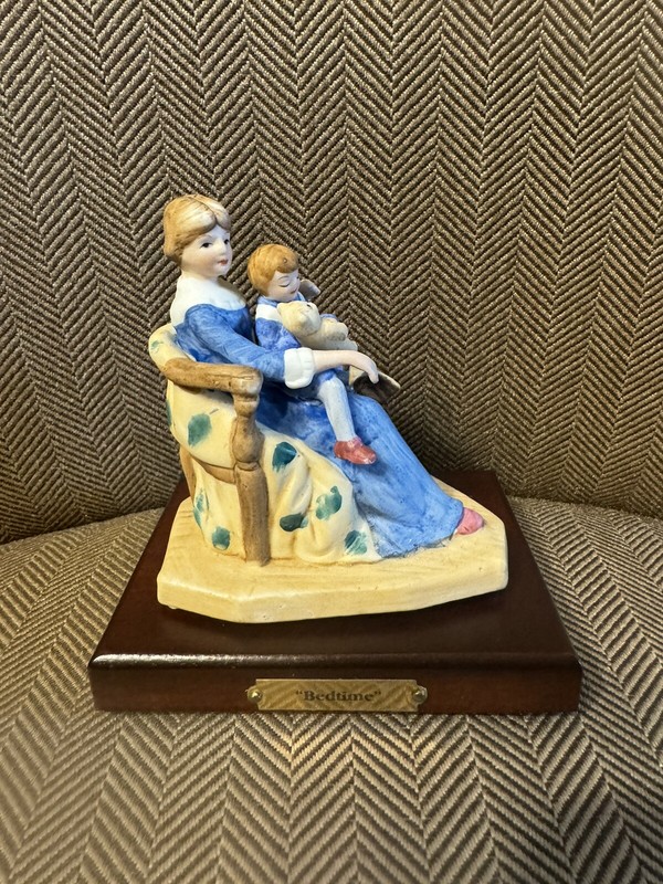 1985 Figurine Americana Collectors Series "Bedtime" Inspired By Norman Rockwell
