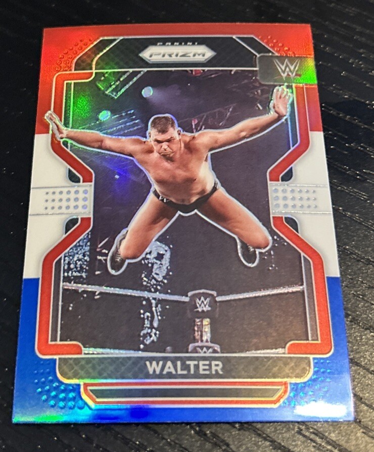 2022 Panini Prizm WWE Walter Red White & Blue Prizm 