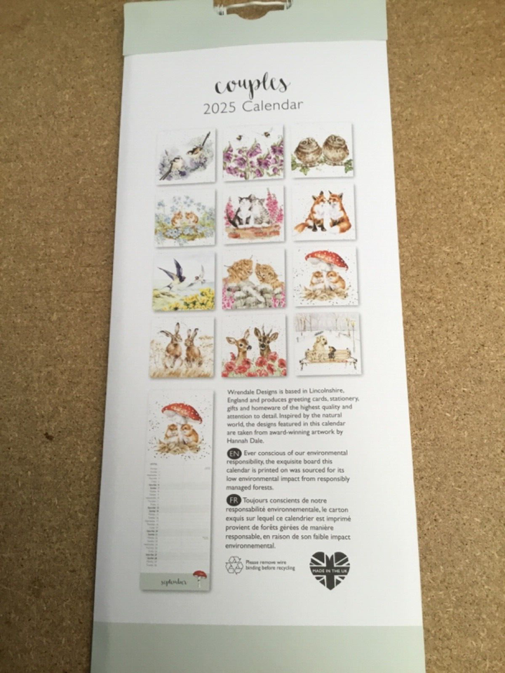 Wrendale Designs Yours and Mine Couples 2025 Calendar eBay