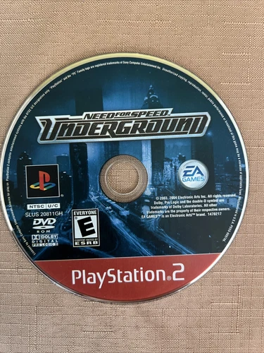 Need for Speed: Underground (Sony PlayStation 2, 2003) Disc Only