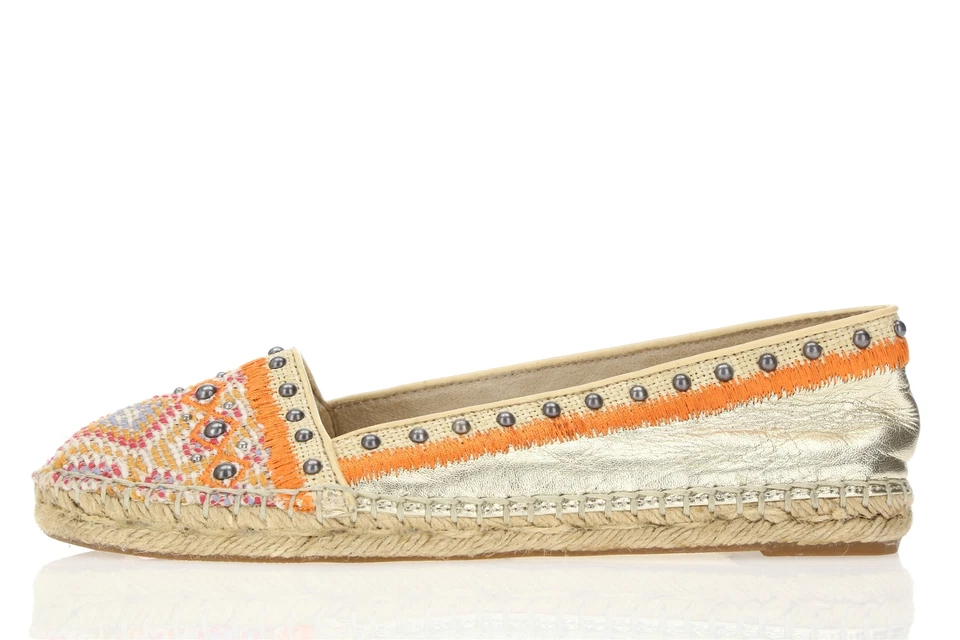 Zapatos planos sin cordones de cuero multicolor House of Harlow 1960 para mujer talla 6 Foto 2 de 4