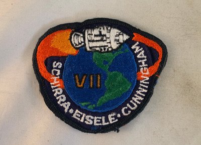 Vintage NASA Apollo 7 VII Mission Schirra Eisele Cunningham Patch