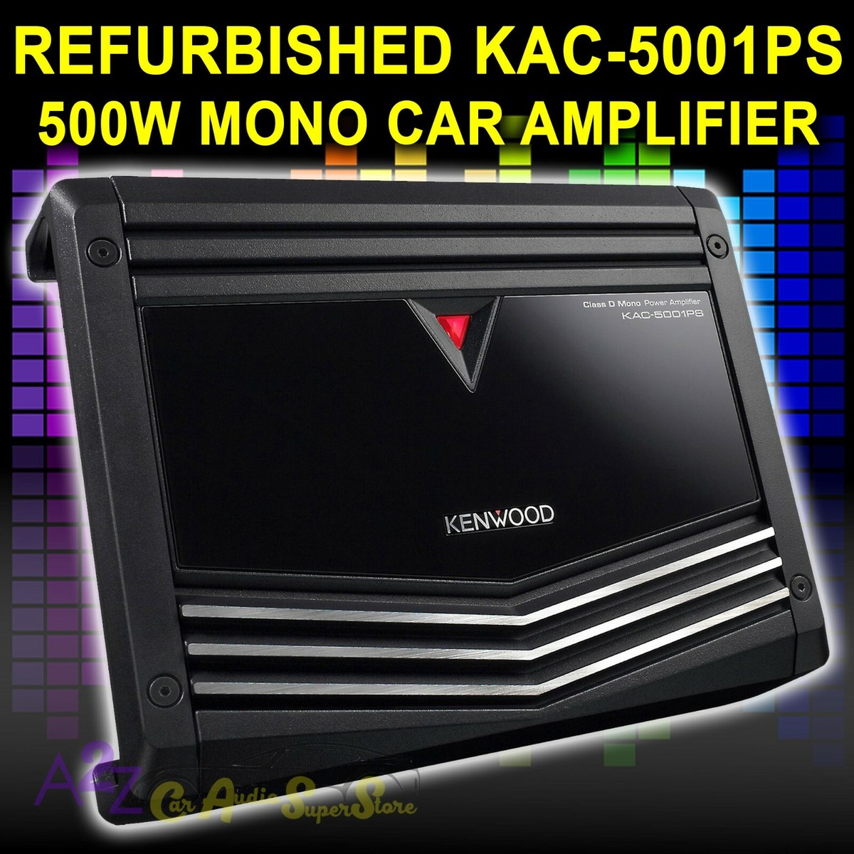 REFURBISHED KENWOOD KAC-5001PS MONO SUBWOOFER AMPLIFIER 500W CAR