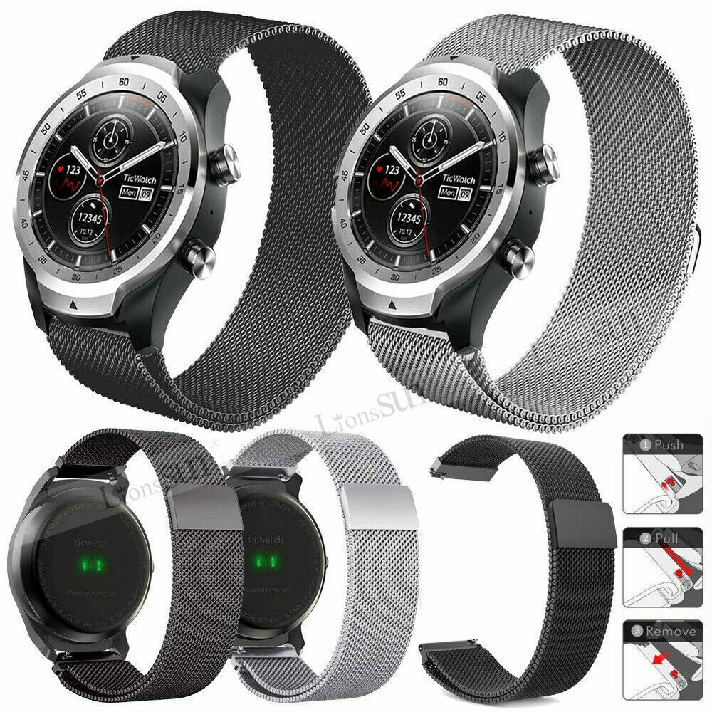 For Fossil Q Venture Gen 3/Gen 4/HR Gen 18mm Magnetic Milanese