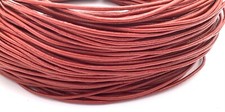 10 Yards Genuine Leather Cord Round Dark Red Size 1.5mm Jewelry Supplies