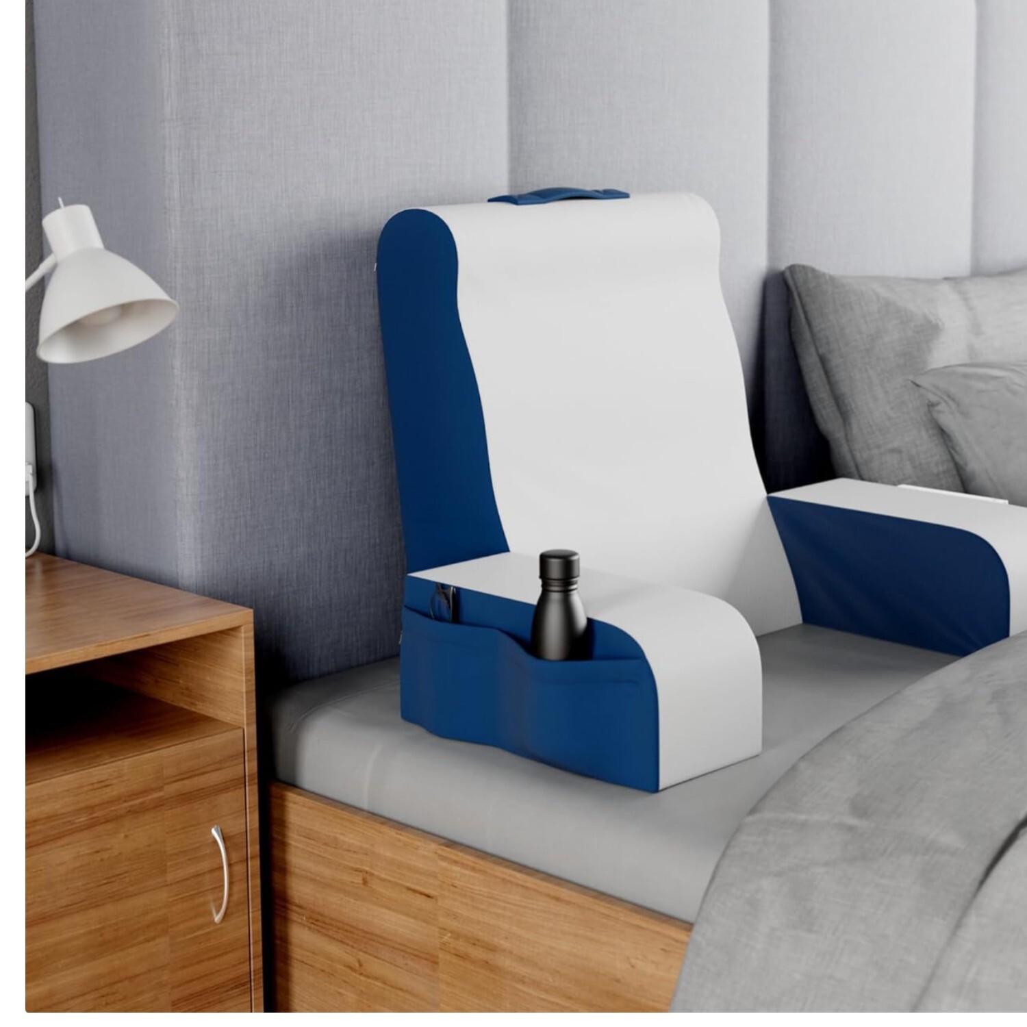 Stylish Wedge Cushion for Bed – Supportive Back Pillow for Reading and Gaming Comfort