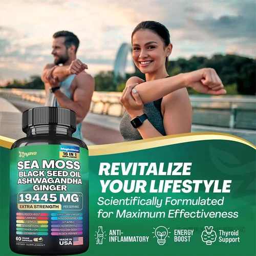 Dynamic Vitality Bundle , Sea Moss Multivitamin & Shilajit Power Combo - 60 Caps - Bild 6 von 10