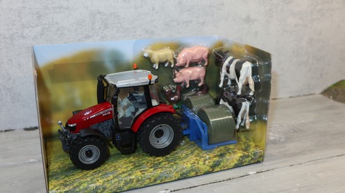 Britains 42205 in 1:32 Massey Ferguson 5612 mit Zubehör, NEU in OVP
