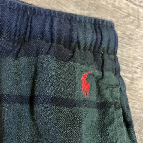 Polo Ralph Lauren Men Sleepwear XL Blue Plaid Pajama Pants Pockets Drawstring - Picture 3 of 8