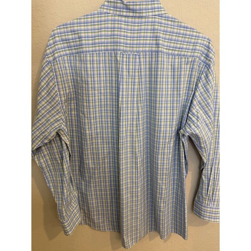 Orvis signature collection dress shirt size XL Blue Summer - Picture 7 of 7