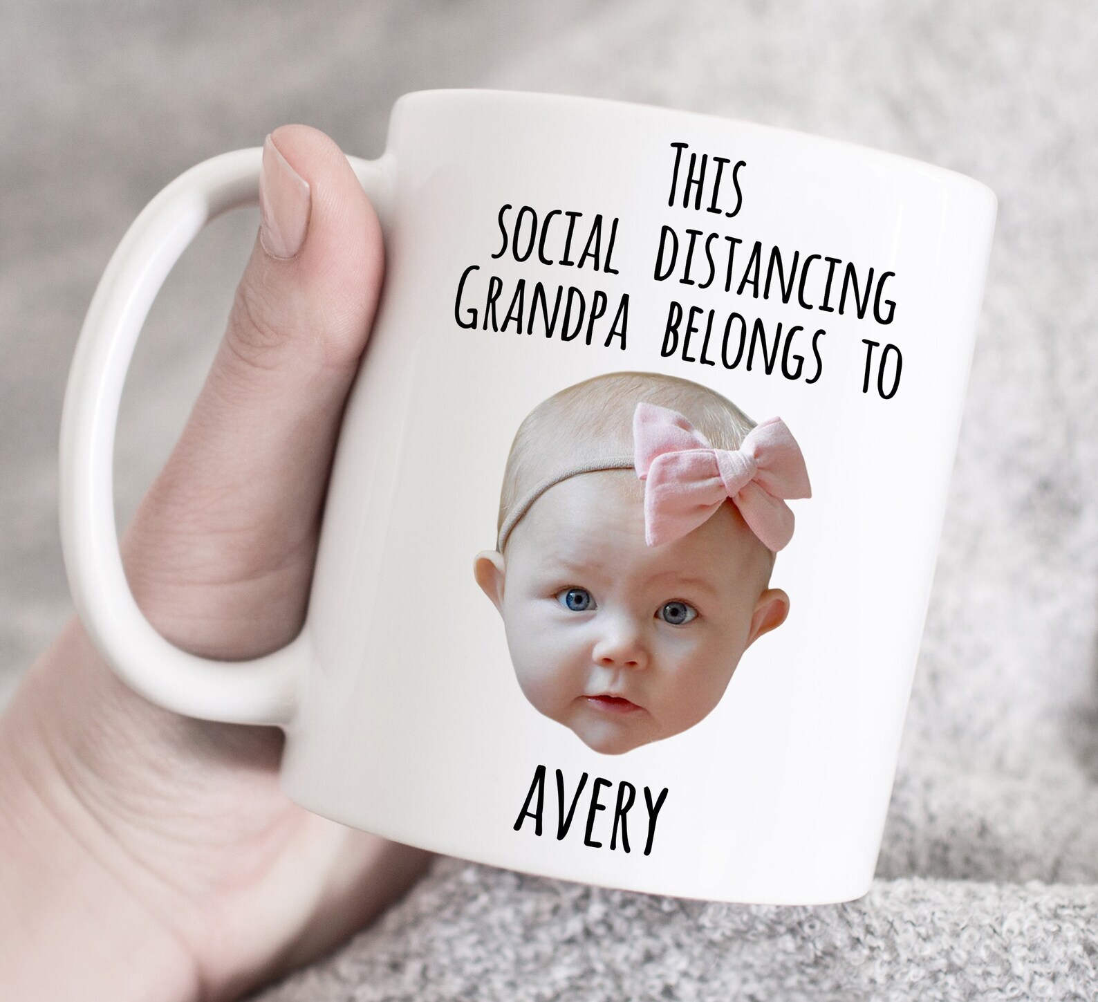 This Social Distancing Grandpa Belong To Mug Quarantine Custom Mug Baby Mug