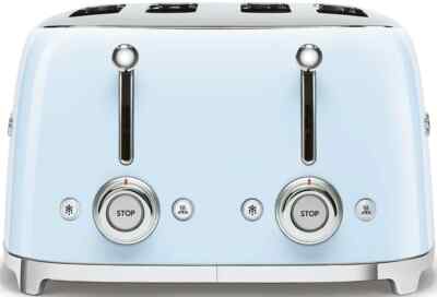 SMEG 50s retro line PASTEL BLUE 4x4 Slot Toaster