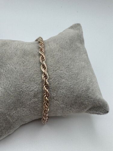 Unisex AGI 925 Sterling Silver Rope Bracelet - Picture 3 of 13
