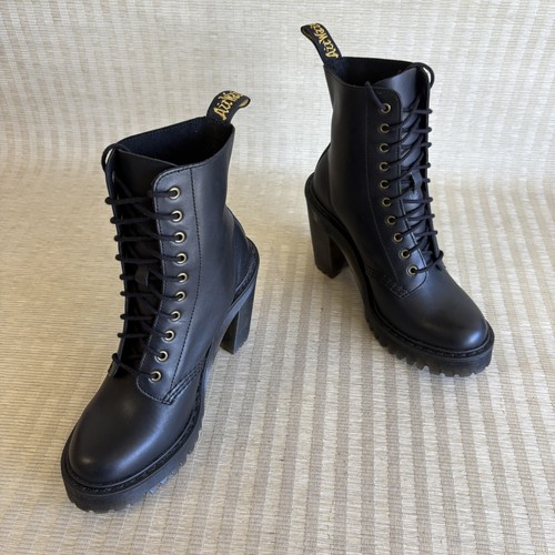 Dr. Martens Kendra Damen-Plateaustiefel 10-Loch-Absatz schwarz Leder Größe 5 - Bild 6 von 22