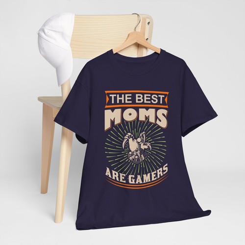 "Camiseta de algodón pesado unisex para videojuegos ""Las mejores mamás son jugadores"" - Imagen 94 de 109
