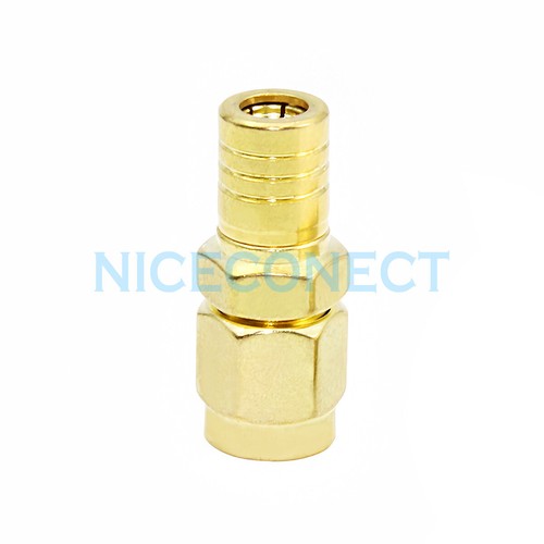 2x SMB Hembra Jack a SMA Macho Enchufe Recto RF Adaptador Conector Coaxial Dorado - Imagen 5 de 5