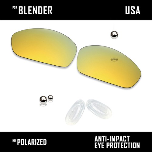 Anti Scratch Polarized Replacement Lenses & Nose Pads for-Oakley Blender OO4059 - Picture 10 of 12