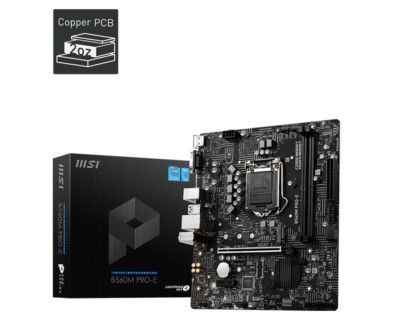 MSI B560M PRO-E LGA1200 Support intel core 11/10 gen cpu