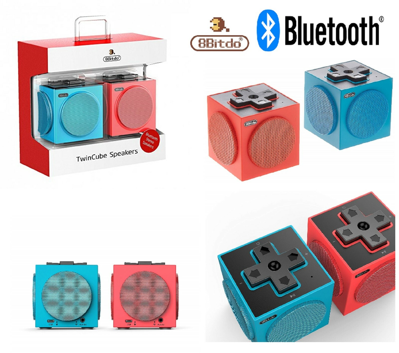 8bitdo twin cube speakers