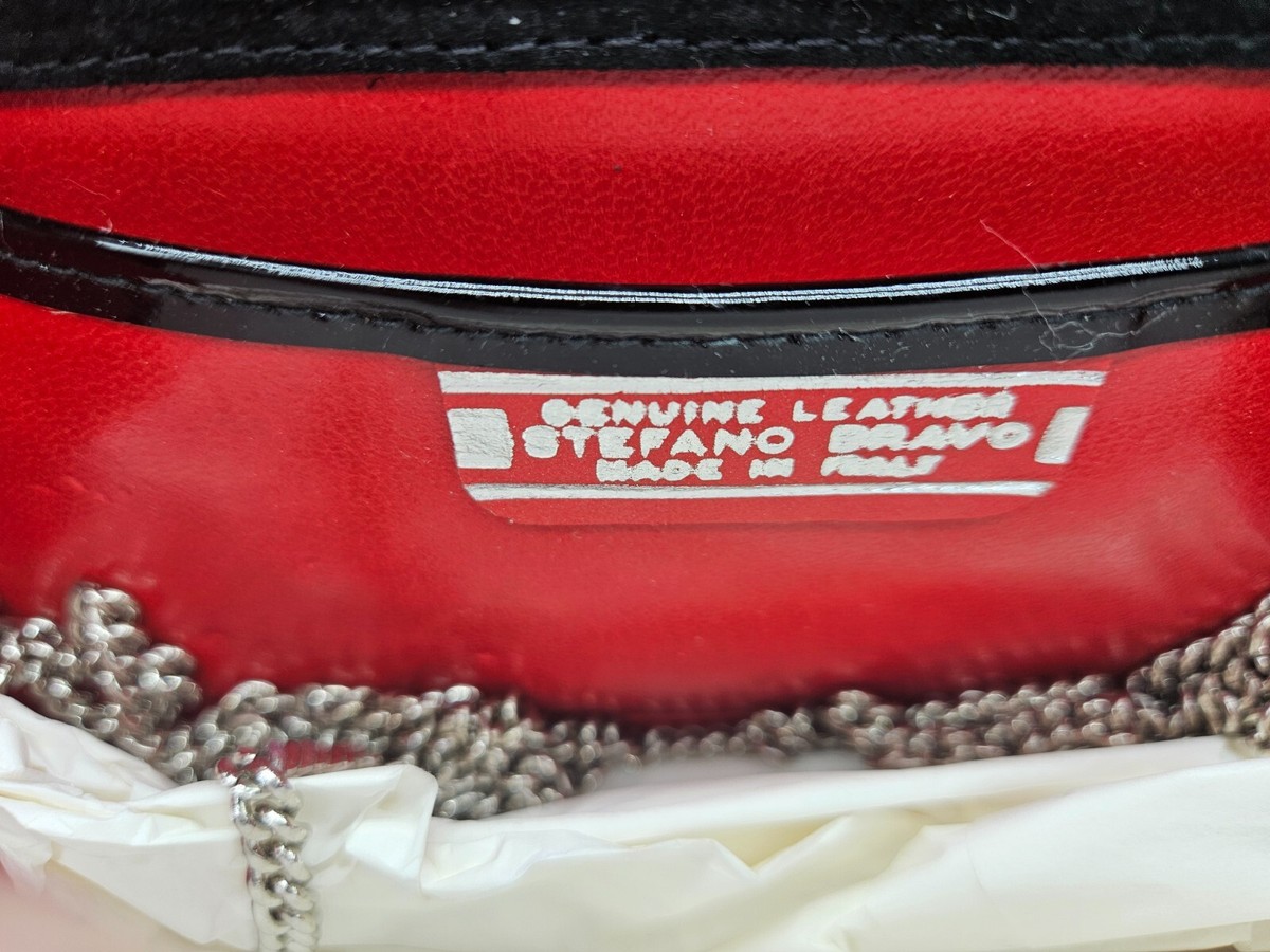 Stefano Bravo Made in Italy Black Patent Leather Bag w  display picture 1