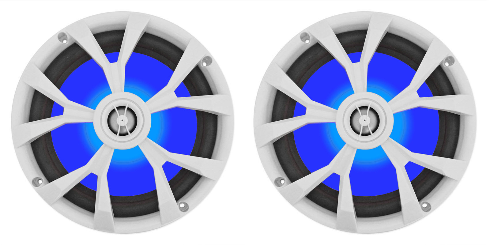 4 Белые колонки Rockville RKL80MW мощностью 8 900 Вт для Polaris RZRквадроцикловUTVтележекджипов