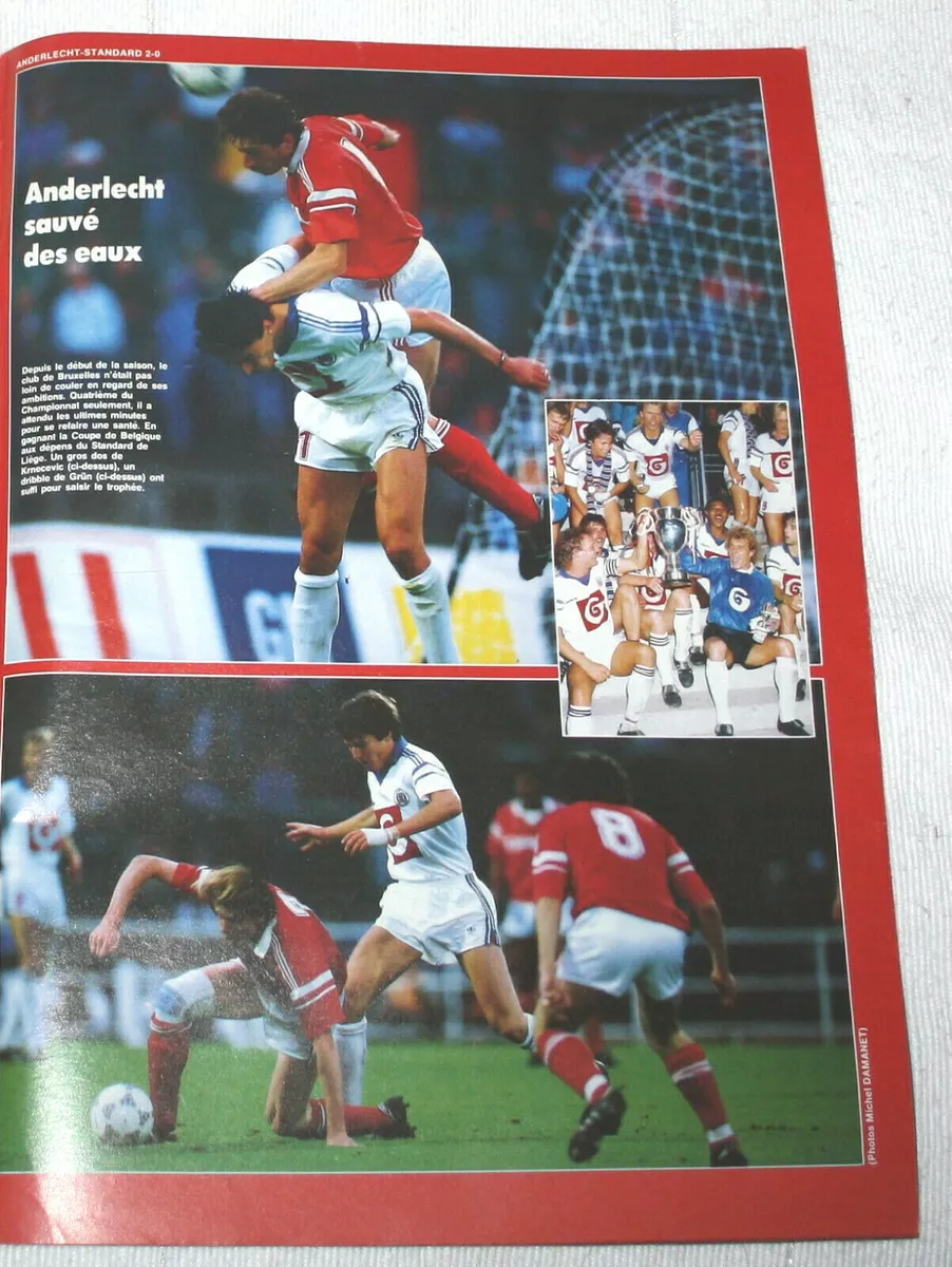 football poster RSC Anderlecht v Standard Liege finale coupe de