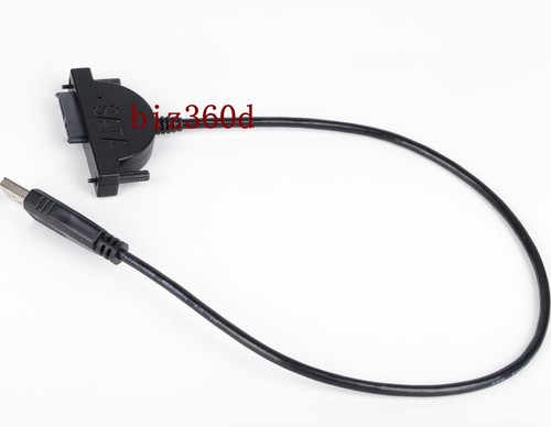 External USB Cable Adapter Converter to SATA 6+7 13Pin For DVD Rom Optical Drive - Picture 7 of 7