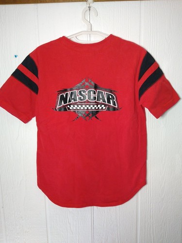 Vtg NASCAR Jerry Leigh Red w/ Black Button Down Jersey Shirt Mens Unisex Sz S - Picture 3 of 6