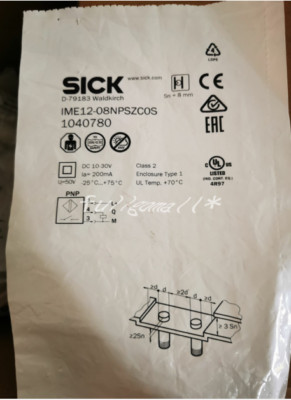 1PCS NEW SICK IME12-08NPSZCOS