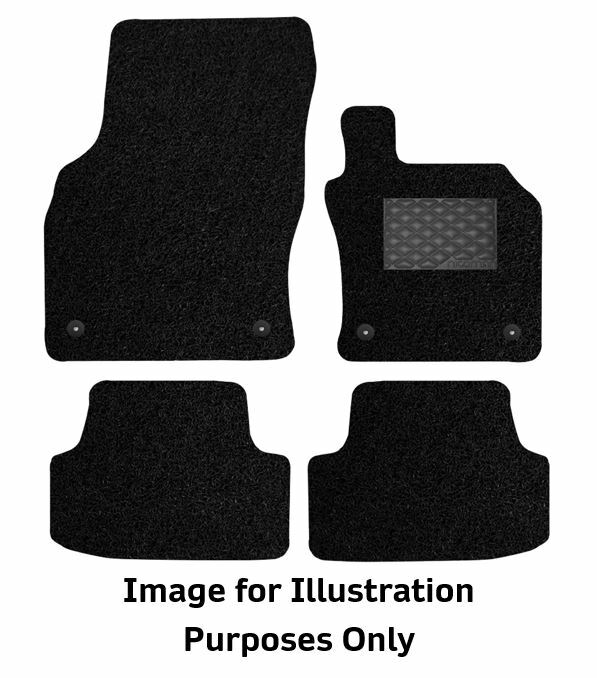 VW Tiguan MK2 20162019 GENUINE DELUXE Fitted Rubber Car Mats Black