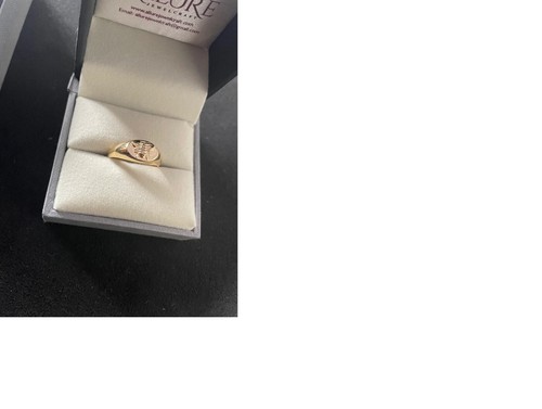 Solid 14K Gold Honey Bee Signet Ring - Queen Bee Ring - Simple Gold Ring - 第 5/7 張圖片