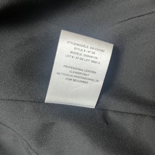 Helmut Lang Women's Black Small S 'Sahara' Performa Fabric Jacket Leather Collar - Picture 8 of 8