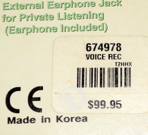 Cenix VR-402 Digital Voice Recorder New Unused Open Package - FREE Shipping USA - Picture 5 of 5