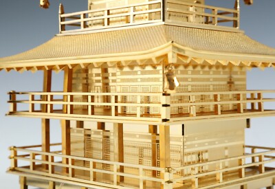 Japanese Vintage Brass Figure -Temple of the Golden Pavilion