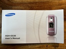 SGH-E530, SAMSUNG PHONE USER'S MANUAL