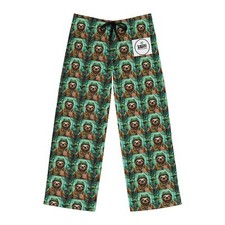 Rainforest Army Pajama Pants AOP critical 100 alive, Bradypus Pygmaeus