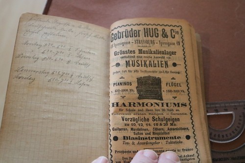 gran calendario de inserción antiguo - Calendario de profesores de Alsacia-Lorena 1904 - Imagen 8 de 12