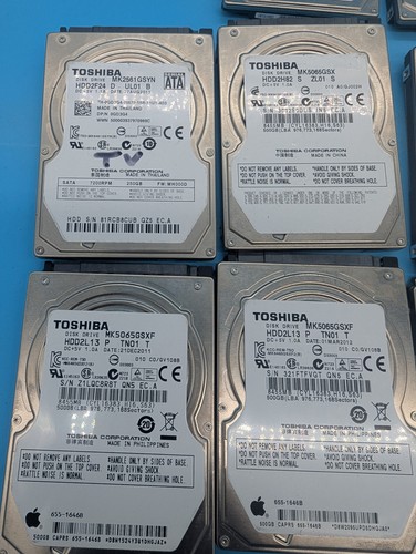 Lot of 13 x Toshiba Laptop Thin 500GB 2.5" SATA Hard Drives - Tested - Picture 3 of 4