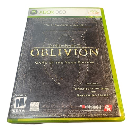 The Elder Scrolls IV Oblivion – Xbox 360 – Disque Seulement