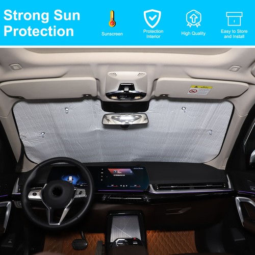 Foldable Car Windshield Sunshade UV Protect Visor For BMW X1 2023+ US Flag Style - Picture 4 of 12