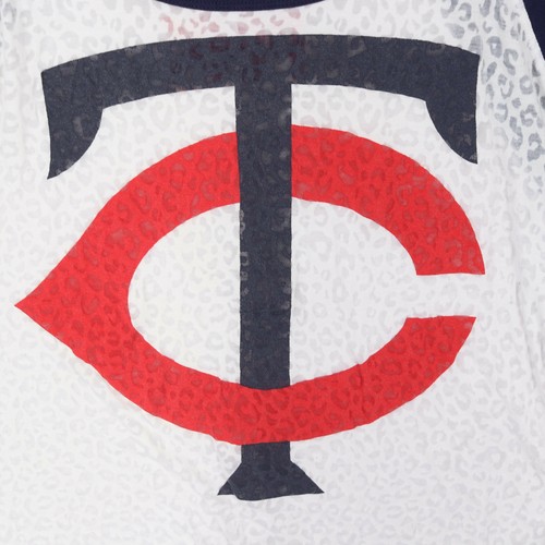 PINK VS Women's White Sheer TC Minnesota Twins Top - Size Medium - Picture 4 of 5