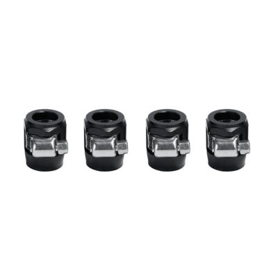6AN 8AN 10AN Flexible Rubber Hose Clamps Finisher For Fuel/Gas/Oil Hose 4PCS