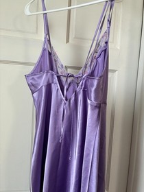 VTG Gilligan & OMalley Slip Lingerie Lavendar Polyester Lace  M 54"