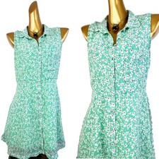 Vintage y2k grunge dress floral print prairie mini sundress