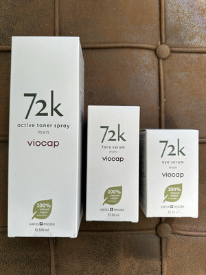 72K Men 3 x Luxus Anti-Age Face Serum / Eye Serum / Active Toner 195ml LP696 