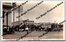 Dirt Street w Horse Wagons & Car COLEMAN Texas RPPC Antique Photo ~1910s