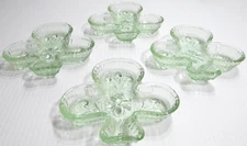 Vintage Tiara by Indiana Glass Club Card Ashtrays SET OF 4 Nuts Mints Dishes