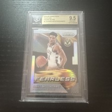 2019-20 Panini Prizm - Fearless Giannis Antetokounmpo #7 Silver Prizm BGS 9.5