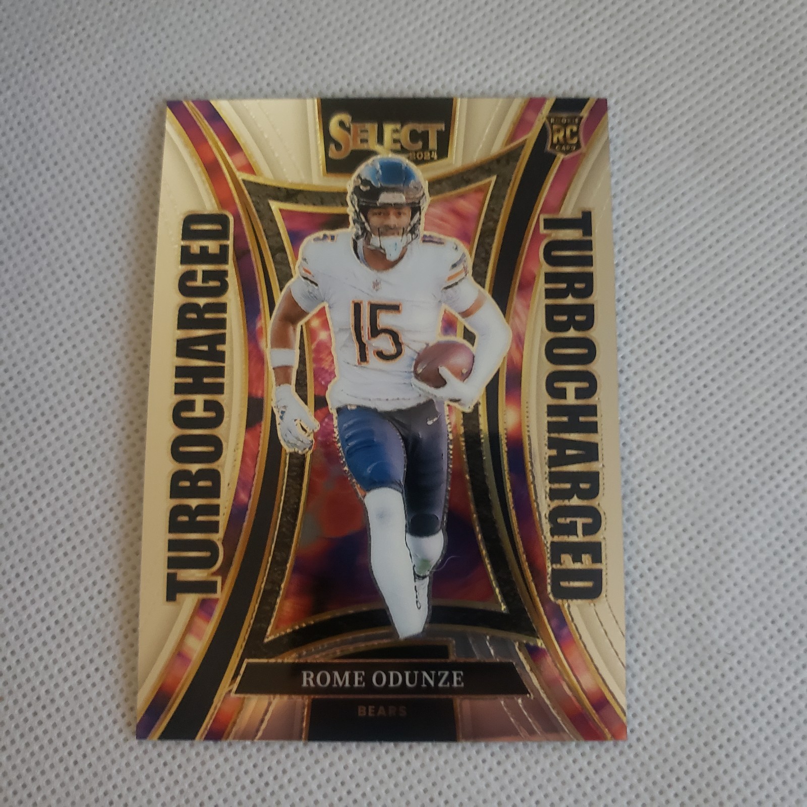 2024 Panini Select Rome Odunze Turbocharged Rookie Card 