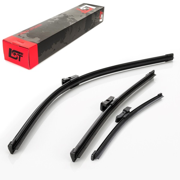 Frontwischer + Heckwischer Scheibenwischer Set Vorne Hinten FüR Vw Polo 6C 6R-image